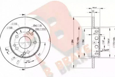 R BRAKE 78rbd27210 -  Тормозной диск